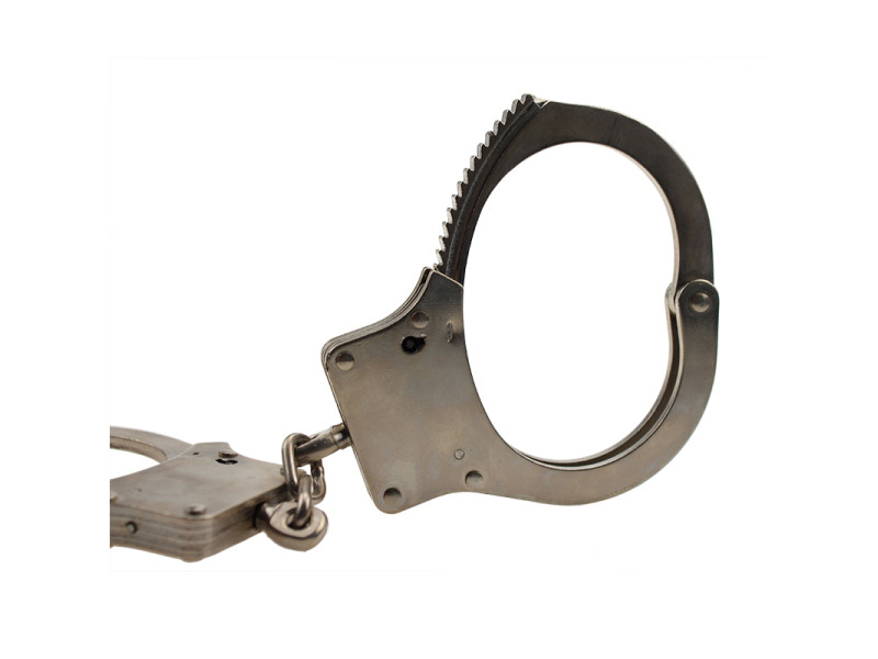 Nickel plated carbon steel handcuffs HC0090